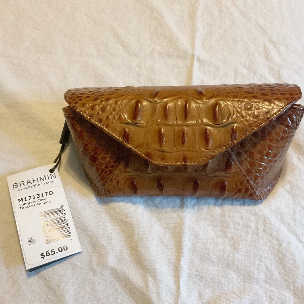 NWT Brahmin Sunglass Case - Toasted Almond